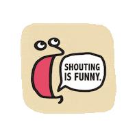 Logo Shouting Sticker
