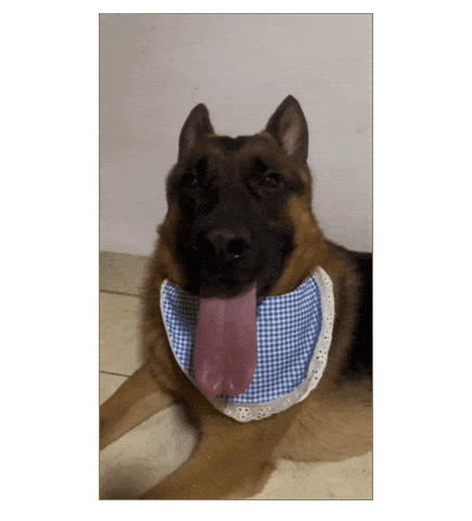 Sticker Panting Dog Sticker