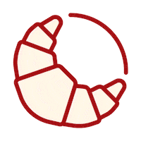 1000thingsagency food breakfast brunch croissant Sticker