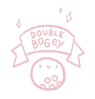 Pink Golf Sticker by Catharina Stewart