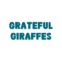 Grateful Giraffes Sticker by pyop4you