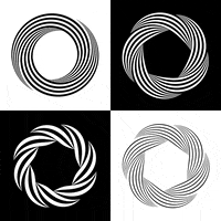 xponentialdesign black and white simple minimal geometry GIF