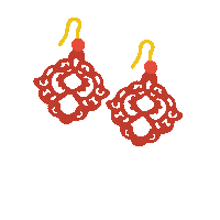romynorth earrings ohrringe romynorth ohrstecker Sticker