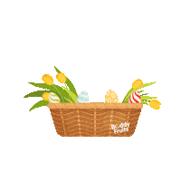 On The Go Easter Sticker by Buddy Fruits