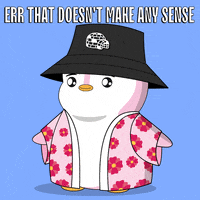 Confused Penguin GIF by Pudgy Penguins