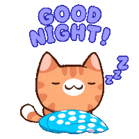 Good Night Sleeping Sticker by Mino Games