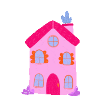 Pink Home Sticker