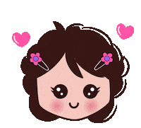 Cute Girl Smile Sticker by Bel Diniz
