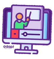 Educacao Apresentar Sticker by Adapt Edtech