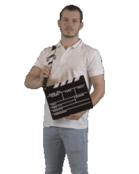 broszeit-madeja filmproduction clapperboard media production broszeitmadeja Sticker