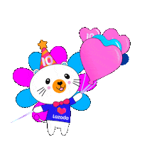 Birthday Lazzie Sticker by Lazada Singapore