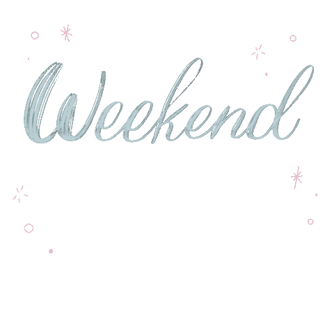Weekend Lettering Sticker