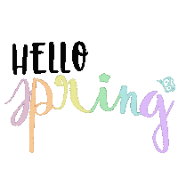 Spring Hello Sticker