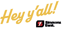 Hey Sticker by Simmons Bank
