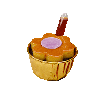 Mymain cupcake filipino ube flan Sticker
