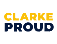 Proud College Sticker by Clarke University