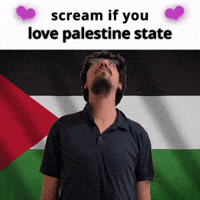 (silent) scream if you love palestine state
