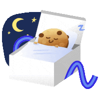 cookie nighttime Sticker by Tiff's Treats