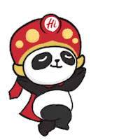 Here I Come Running Sticker by HaidilaoHuoguo