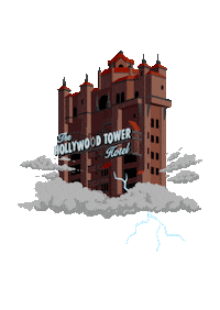brettjones92 wow rollercoaster towerofterror themeparksbybrett Sticker