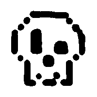 vierbeuter black skull hamburg webdev Sticker
