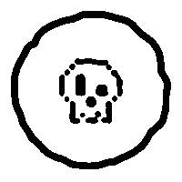 vierbeuter black skull hamburg webdev Sticker