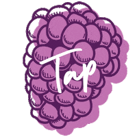 Tap Blackberry Sticker by Berries Paradise