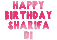 Happy Birthday Pink Sticker