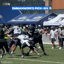 kingkaps7 giphyupload kingkaps7 seahawks training camp rookies already making noise GIF