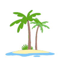 Vacation Island Sticker by Deutsche Familienversicherung