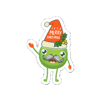 Happy Merry Christmas Sticker by HerbYvore Foods