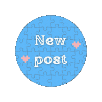 New Post Puzzle Sticker