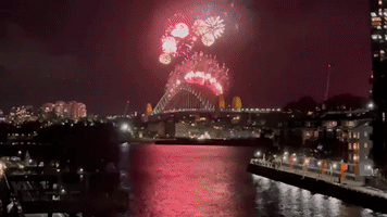 New Year's Eve Fireworks Display Dazzles in Sydney