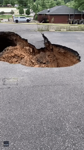 Large Sinkhole Opens Up in Western North Carolina