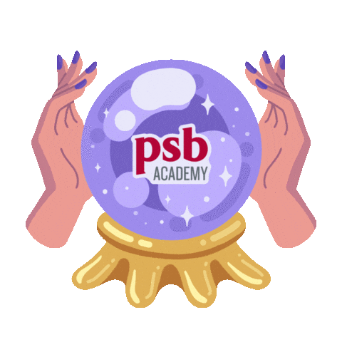 psbacademy giphyupload crystal ball crystalball psb academy Sticker