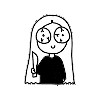 Angry Knife Sticker
