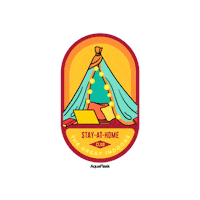 New Normal Stay At Home Sticker by AquaFlask