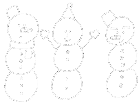 Snow Snowman Sticker by tanakasaki
