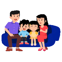 ruangmom family mom ibu keluarga Sticker