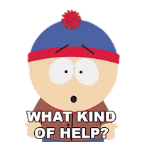 Stan Marsh Help Sticker by South Park