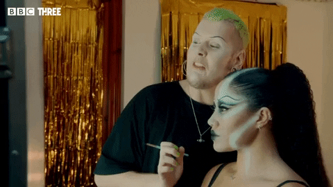 Glow Up Make-Up GIF by BBC Three