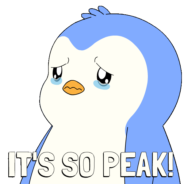 I Love You Wow Sticker by Pudgy Penguins