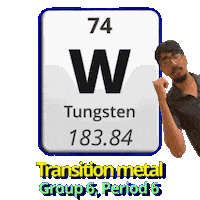 W Tungsten Sticker