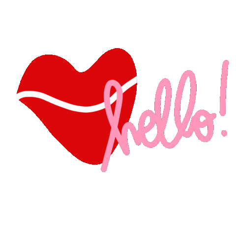 Kiss Hello Sticker