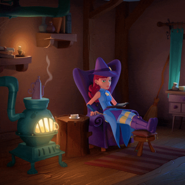 reading GIF by Bubble Witch