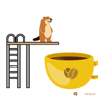 Good Morning Coffee Sticker by WorkBeaver