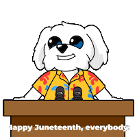 June 19 Juneteenth Sticker by BoDoggos