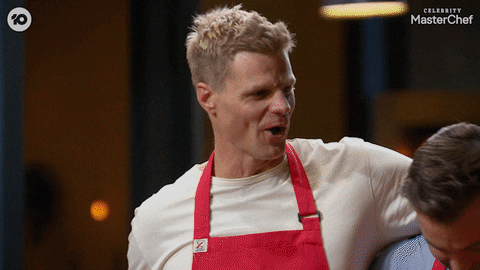 Celebrity Masterchef Hug GIF by MasterChefAU