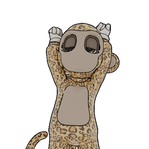 Monkey がんばれ Sticker