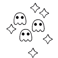 GRIFFOGRAPHE ghost ghosts coloring cute ghost Sticker